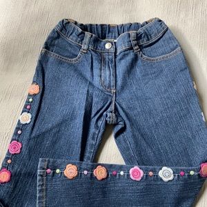 💙embroidered jeans